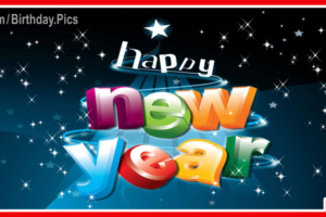 Happy New Year with 3D Letters Happy New Year with 3D Letters