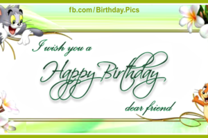 Tom And Jerry Happy Birthday Card Tom And Jerry Happy Birthday Card