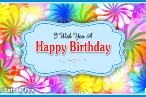 Windmill Flowers Blue Happy Birthday Card with Gifting Diamond Tips Windmill Flowers Blue Happy Birthday Card with Gifting Diamond Tips