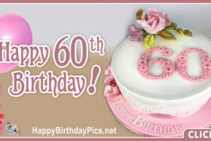 Happy 60th Birthday with Pink Diamonds Happy 60th Birthday with Pink Diamonds
