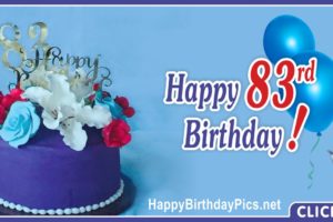 Happy 83rd Birthday with Pearls Cake Happy 83rd Birthday with Pearls Cake