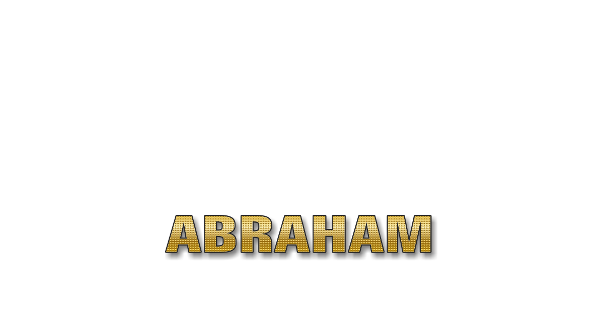 Happy Birthday Abraham Personalized Card for celebrating