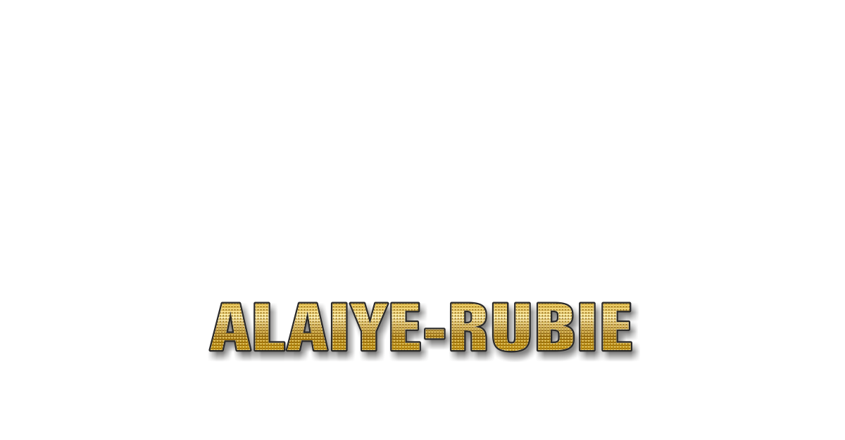 Happy Birthday Alaiye Rubie Personalized Card for celebrating