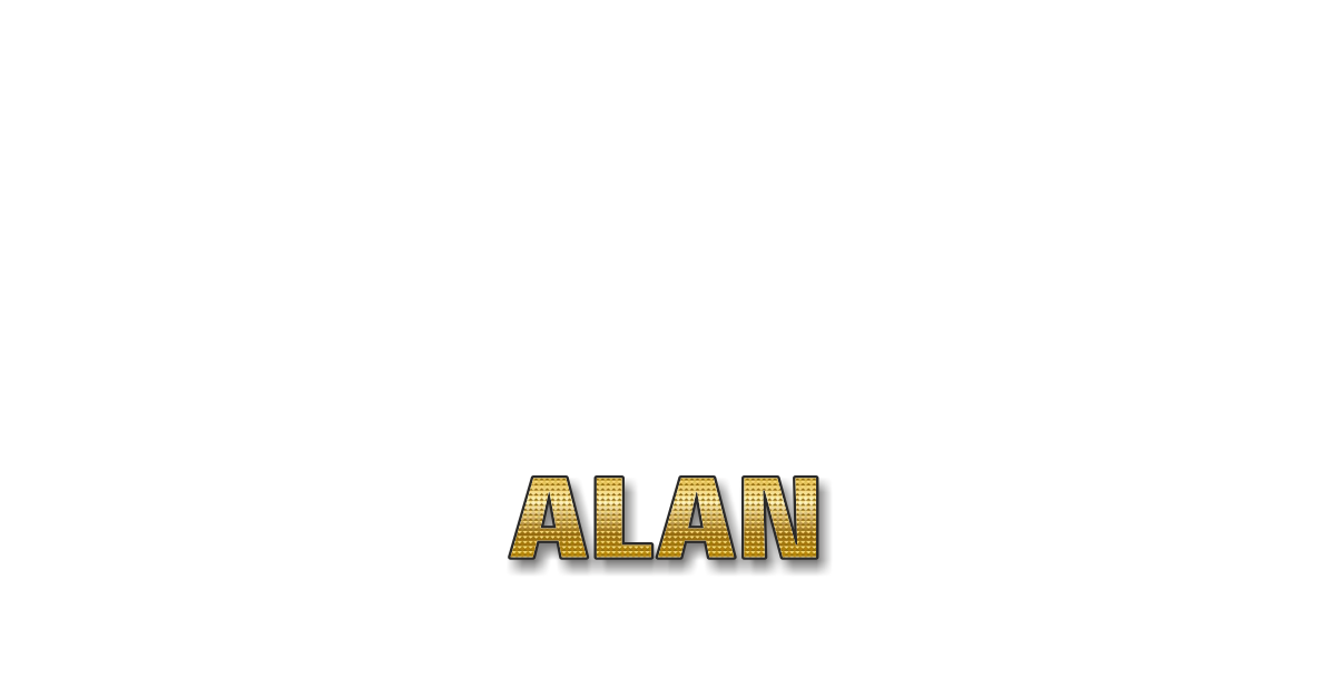 Happy Birthday Alan Personalized Card for celebrating
