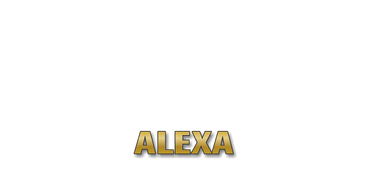 Happy Birthday Alexa Personalized Card for celebrating