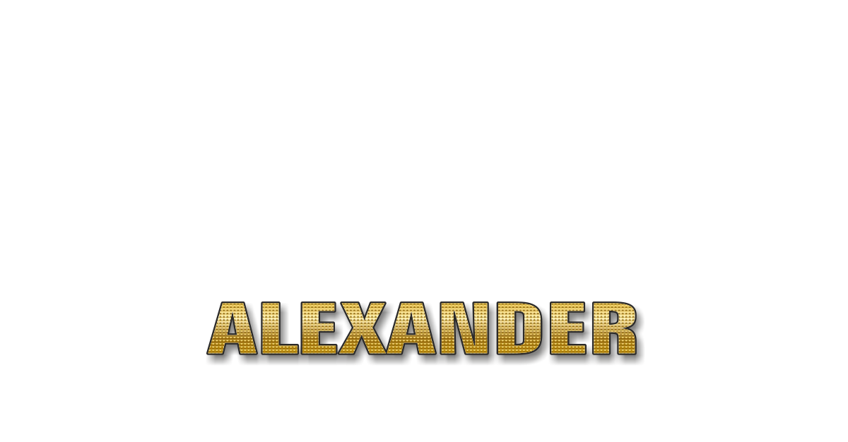 Happy Birthday Alexander Personalized Card for celebrating