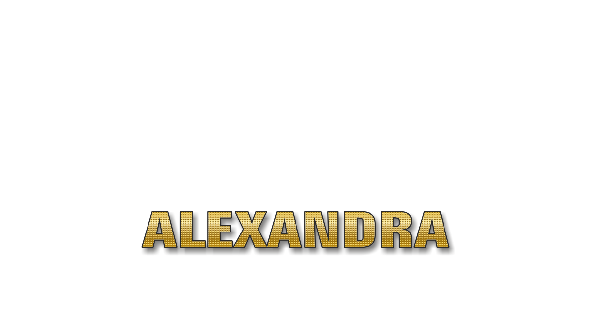 Happy Birthday Alexandra Personalized Card for celebrating