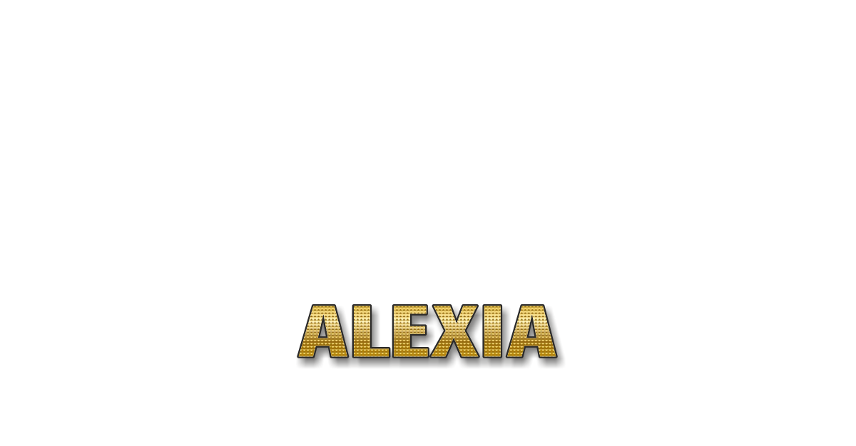 Happy Birthday Alexia Personalized Card for celebrating