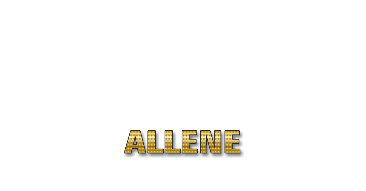 Happy Birthday Allene Personalized Card for celebrating