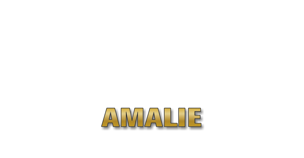 Happy Birthday Amalie Personalized Card for celebrating
