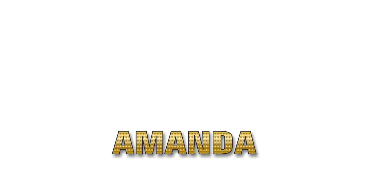 Happy Birthday Amanda Personalized Card for celebrating