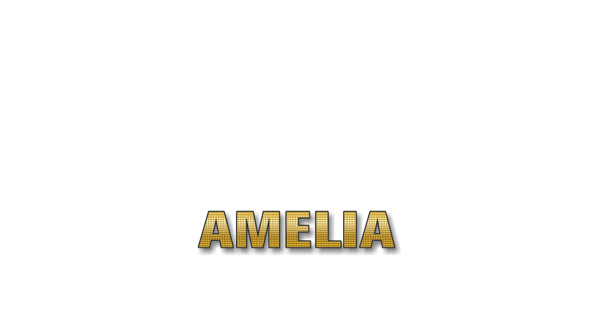 Happy Birthday Amelia Personalized Card for celebrating
