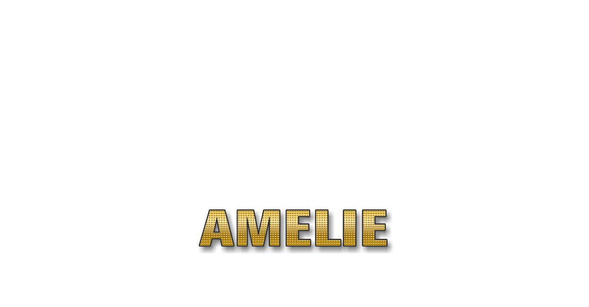 Happy Birthday Amelie Personalized Card for celebrating