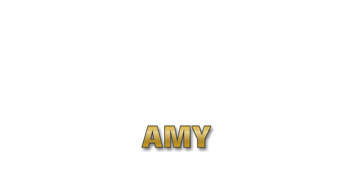 Happy Birthday Amy Personalized Card for celebrating