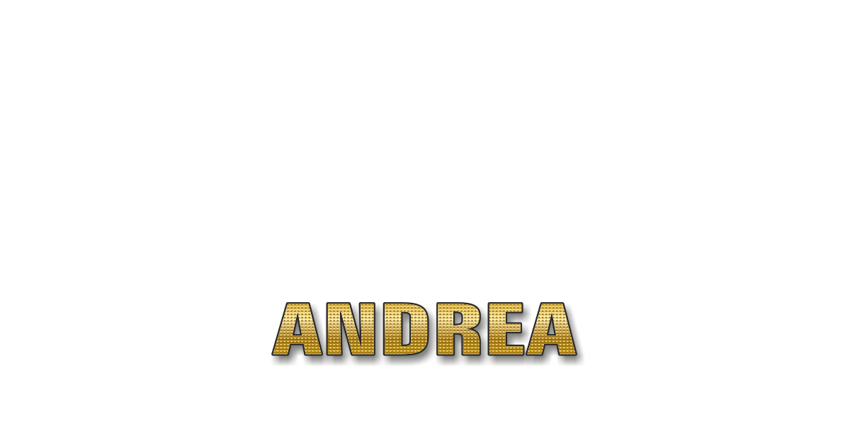 Happy Birthday Andrea Personalized Card for celebrating