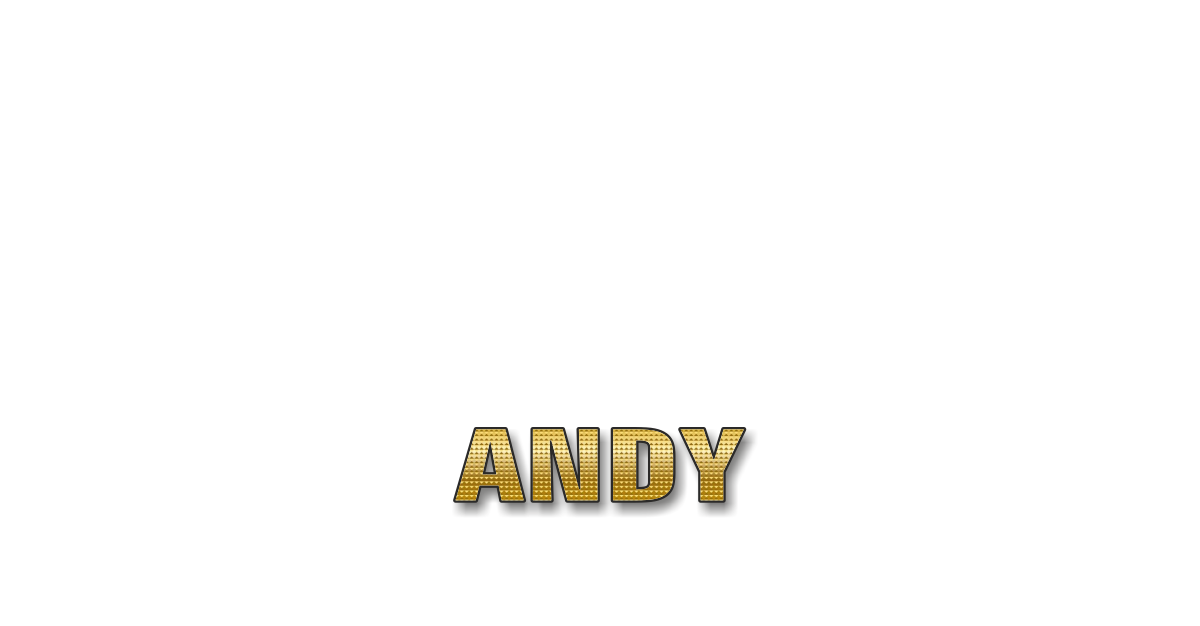 Happy Birthday Andy Personalized Card for celebrating