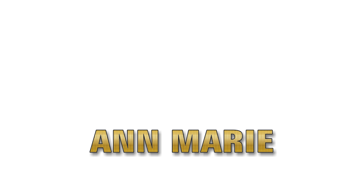 Happy Birthday Ann Marie Personalized Card for celebrating