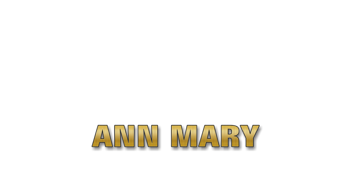 Happy Birthday Ann Mary Personalized Card for celebrating