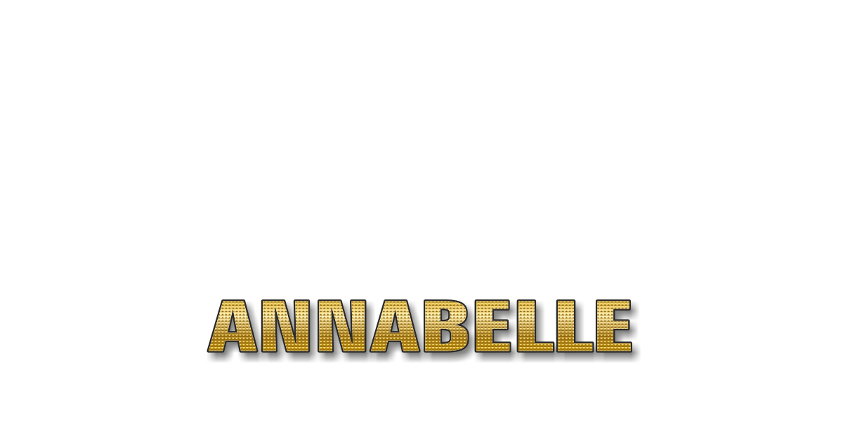 Happy Birthday Annabelle Personalized Card for celebrating