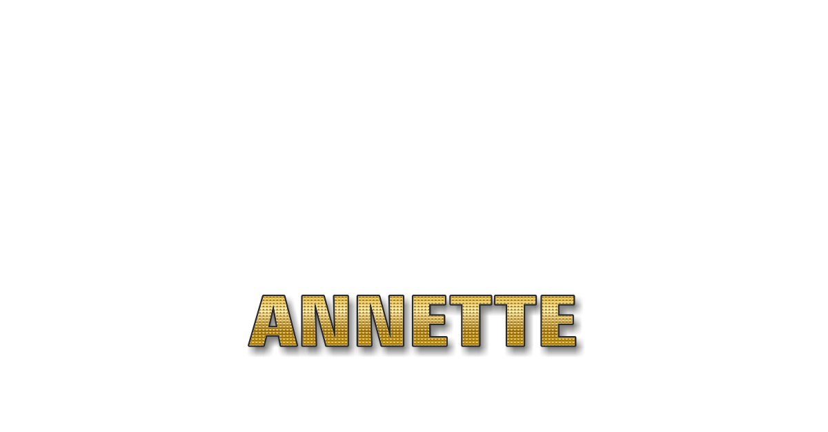 Happy Birthday Annette Personalized Card for celebrating