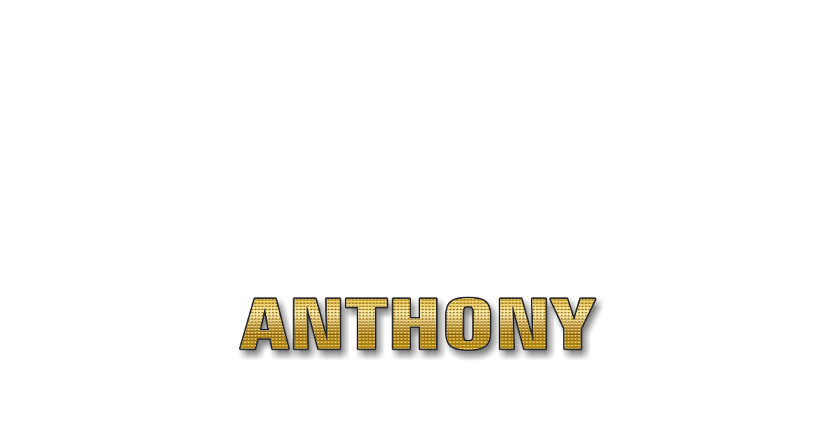 Happy Birthday Anthony Personalized Card for celebrating