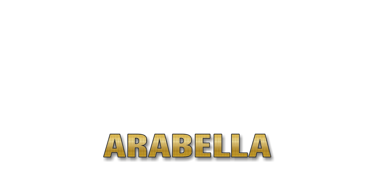 Happy Birthday Arabella Personalized Card for celebrating