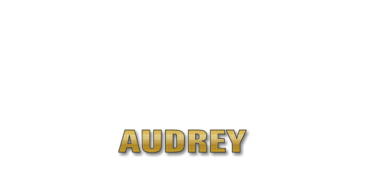 Happy Birthday Audrey Personalized Card for celebrating
