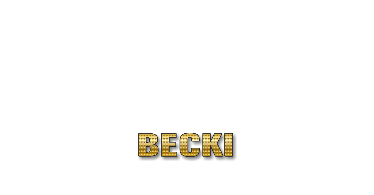 Happy Birthday Becki Personalized Card for celebrating