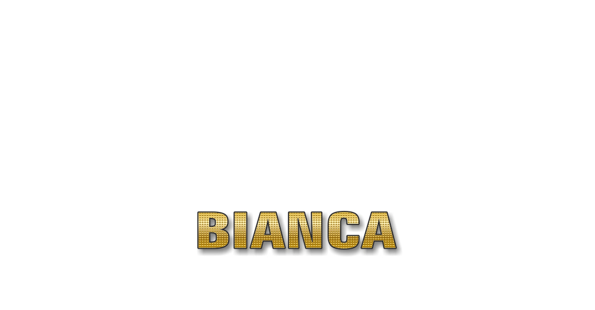 Happy Birthday Bianca Personalized Card for celebrating