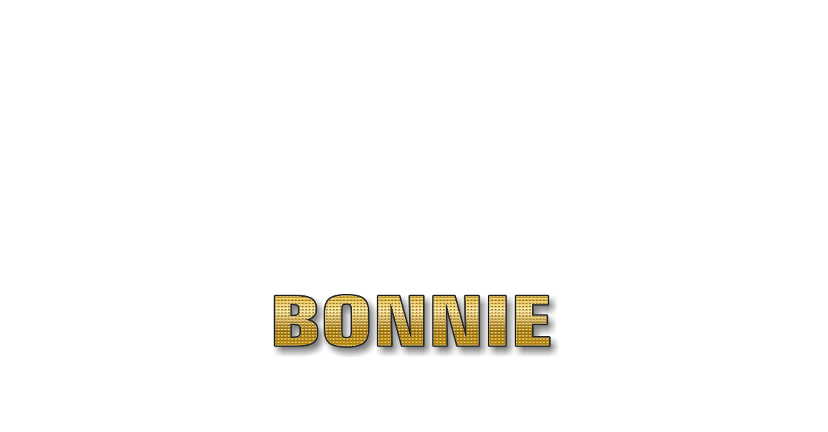 Happy Birthday Bonnie Personalized Card for celebrating