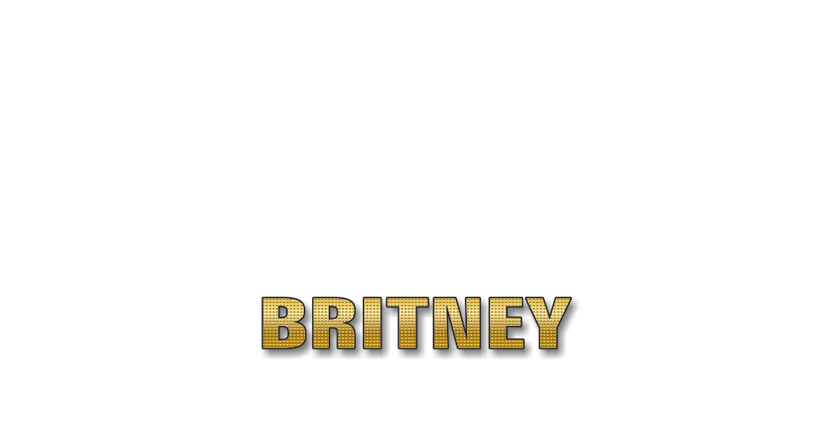Happy Birthday Britney Personalized Card for celebrating