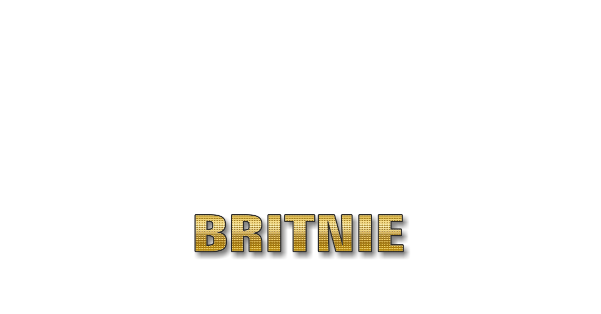 Happy Birthday Britnie Personalized Card for celebrating