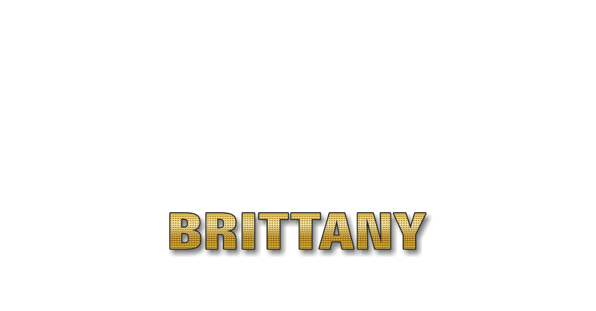Happy Birthday Brittany Personalized Card for celebrating