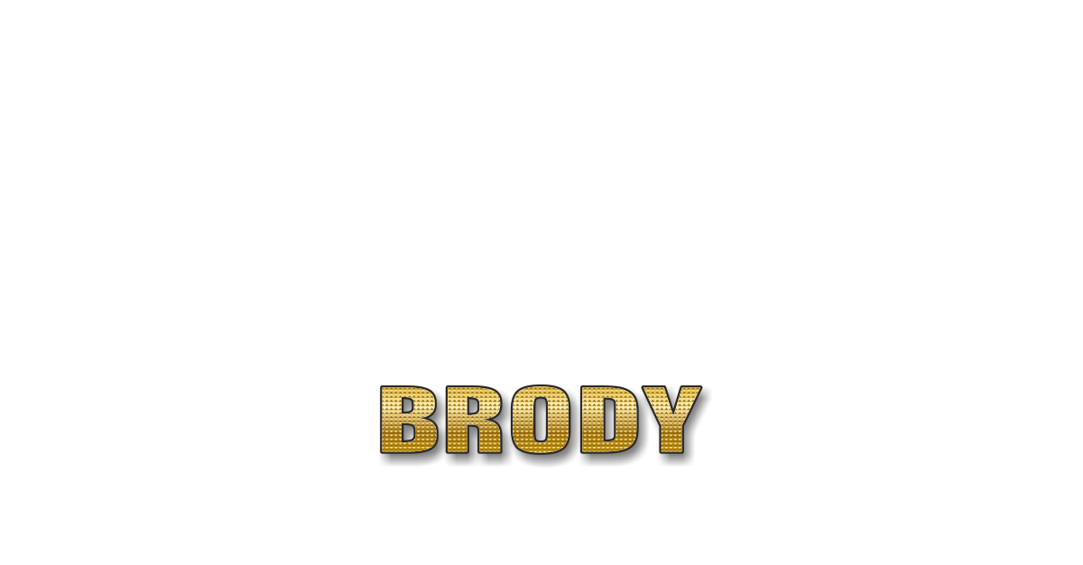 Happy Birthday Brody Personalized Card for celebrating