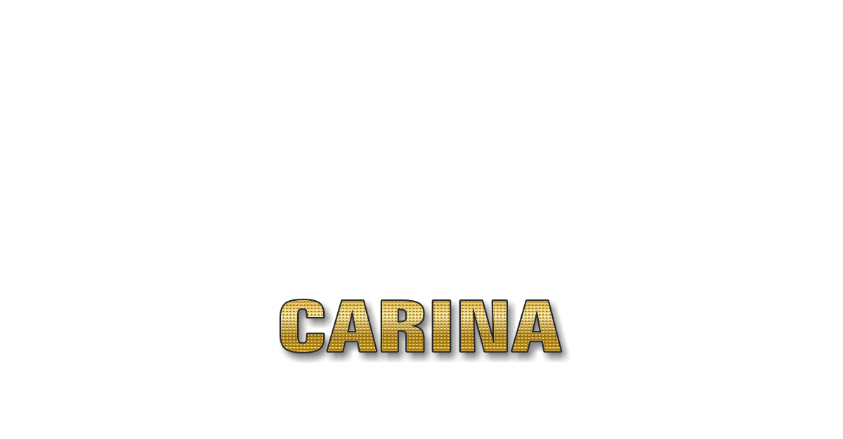 Happy Birthday Carina Personalized Card for celebrating
