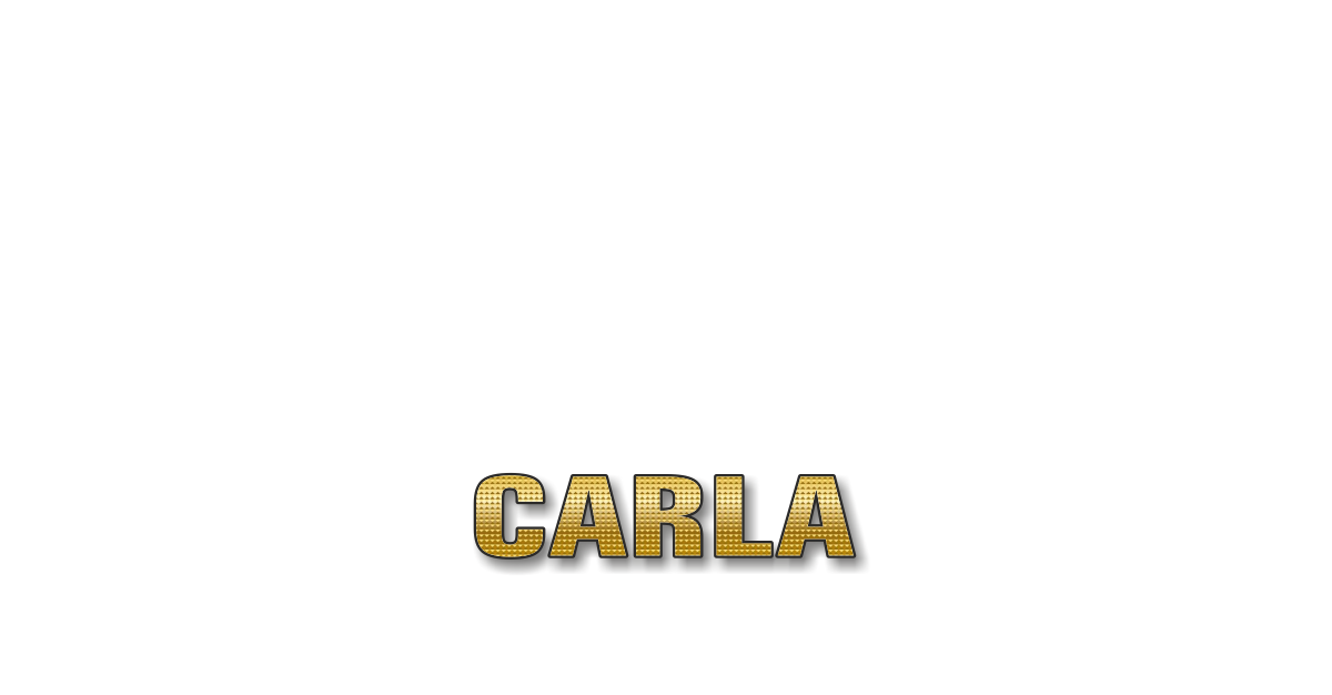 Happy Birthday Carla Personalized Card for celebrating