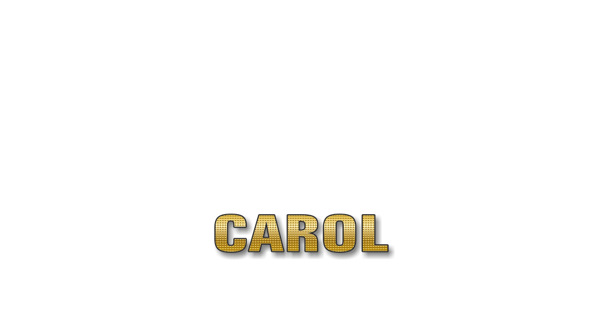 Happy Birthday Carol Personalized Card for celebrating