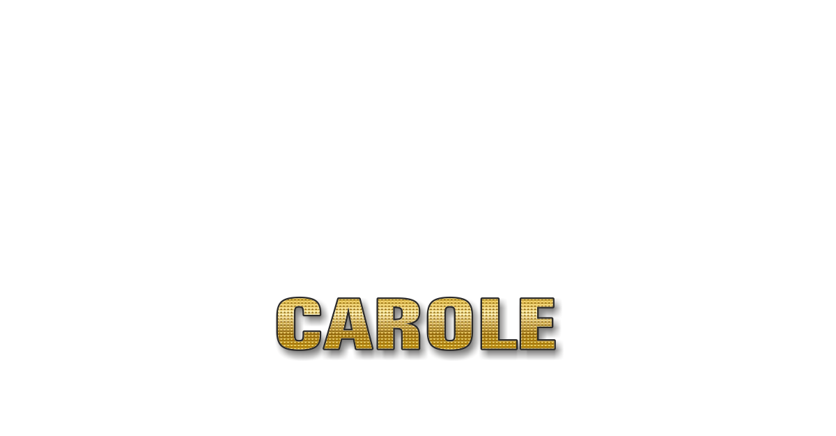 Happy Birthday Carole Personalized Card for celebrating