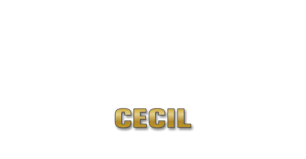 Happy Birthday Cecil Personalized Card for celebrating