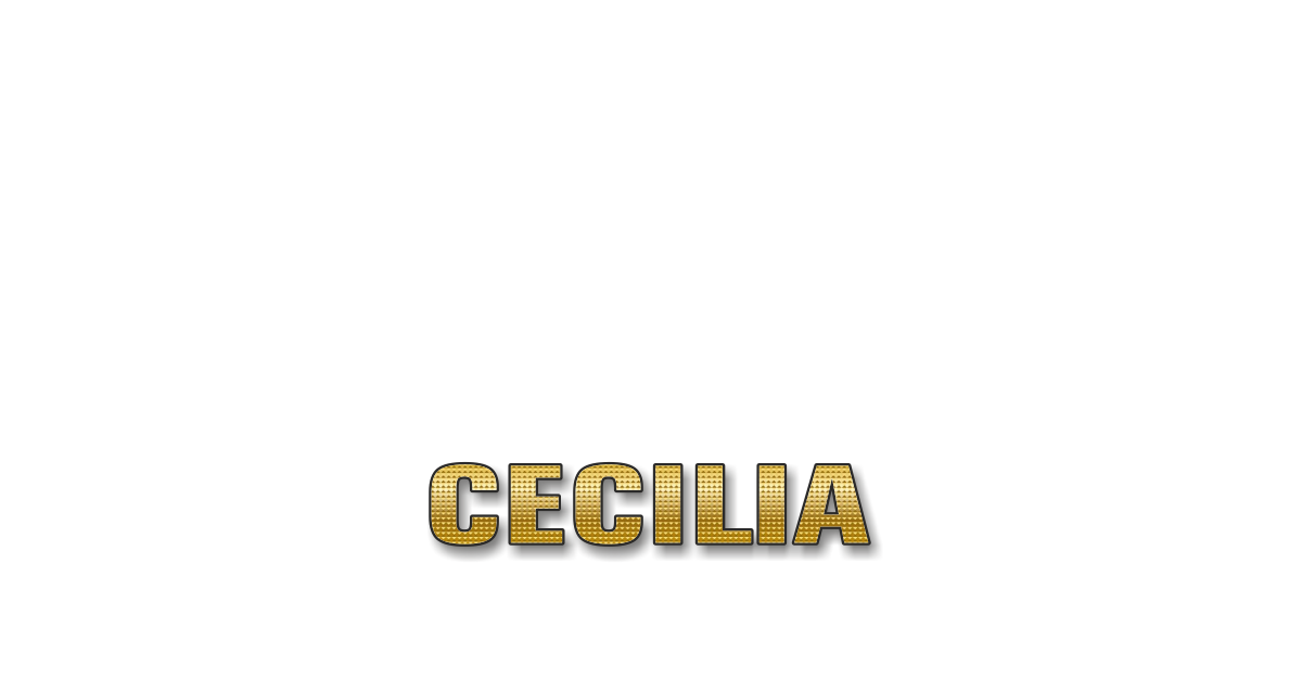 Happy Birthday Cecilia Personalized Card for celebrating