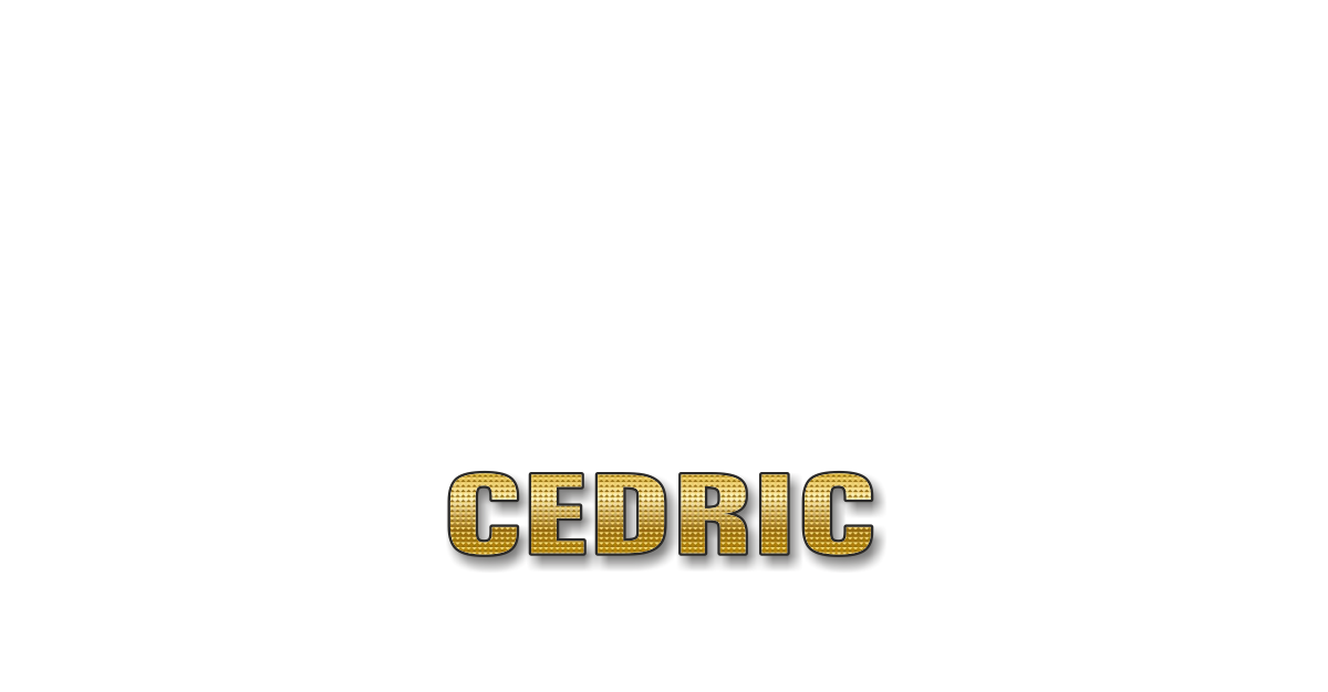 Happy Birthday Cedric Personalized Card for celebrating