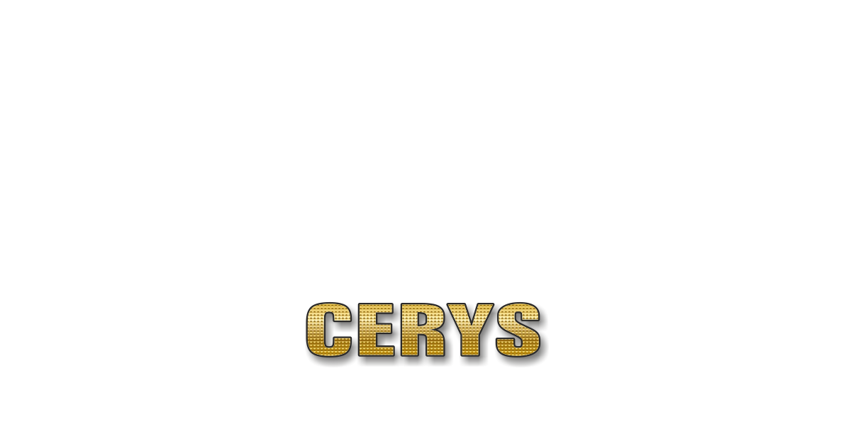 Happy Birthday Cerys Personalized Card for celebrating