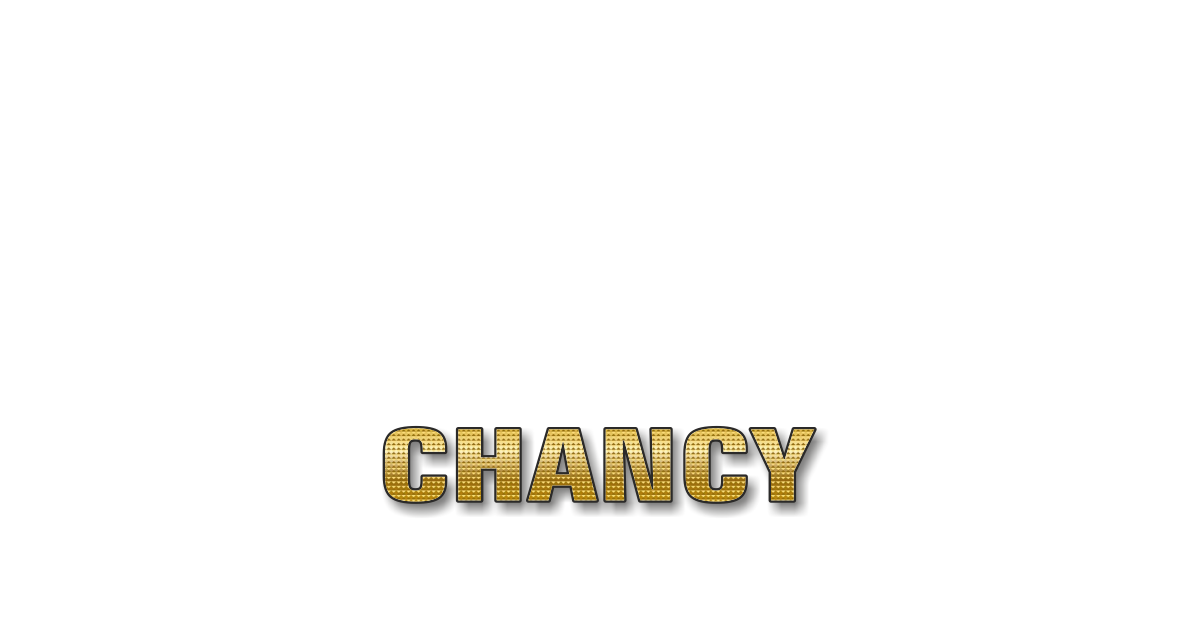 Happy Birthday Chancy Personalized Card for celebrating