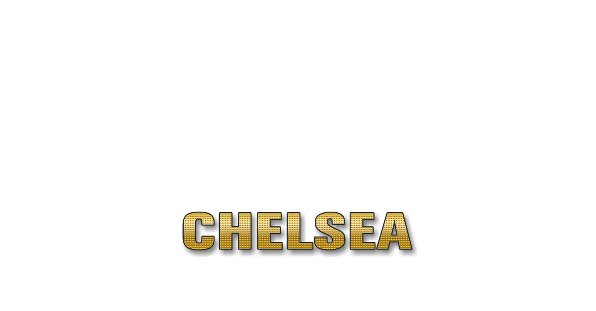 Happy Birthday Chelsea Personalized Card for celebrating
