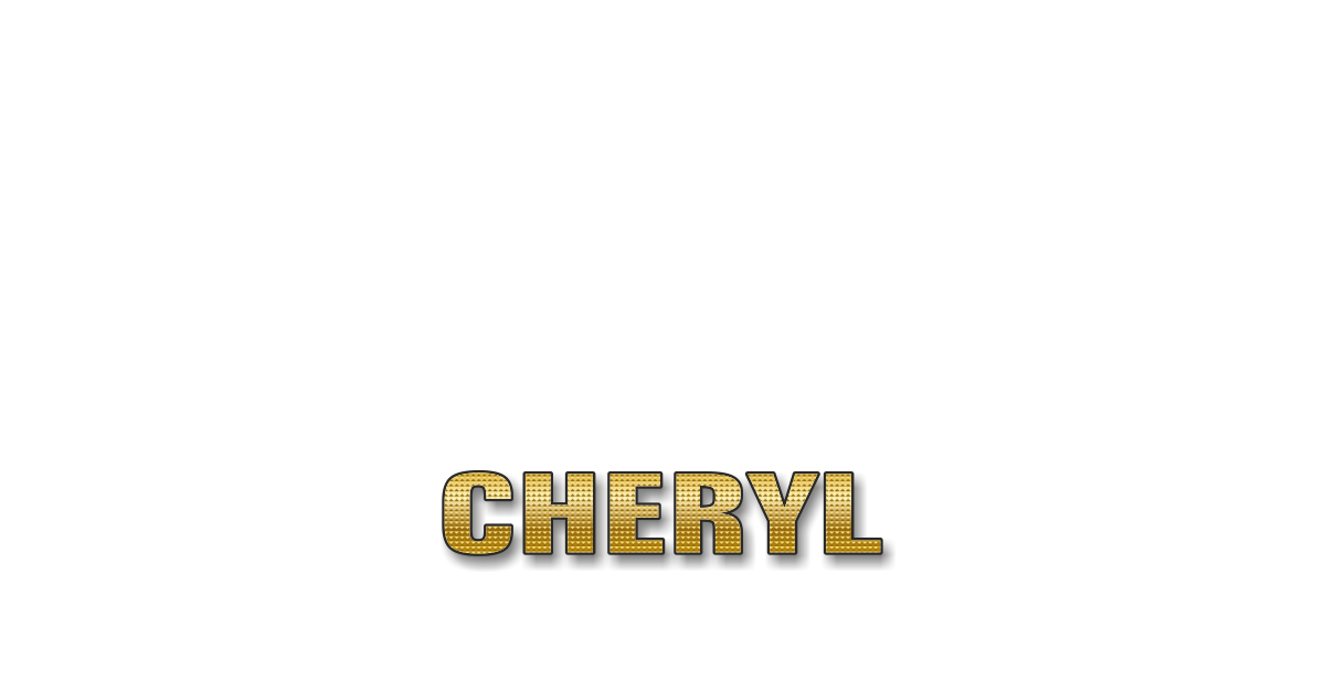 Happy Birthday Cheryl Personalized Card for celebrating