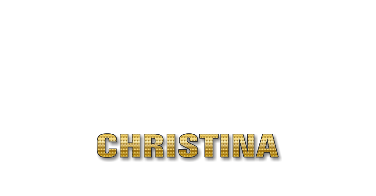 Happy Birthday Christina Personalized Card for celebrating