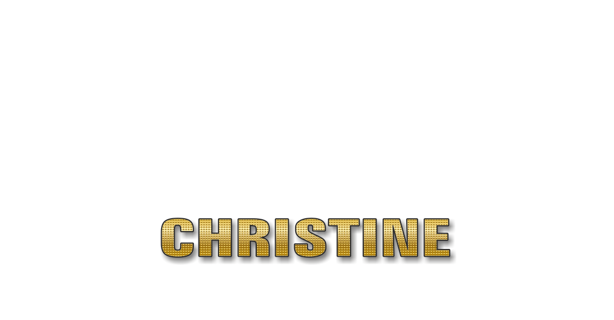 Happy Birthday Christine Personalized Card for celebrating