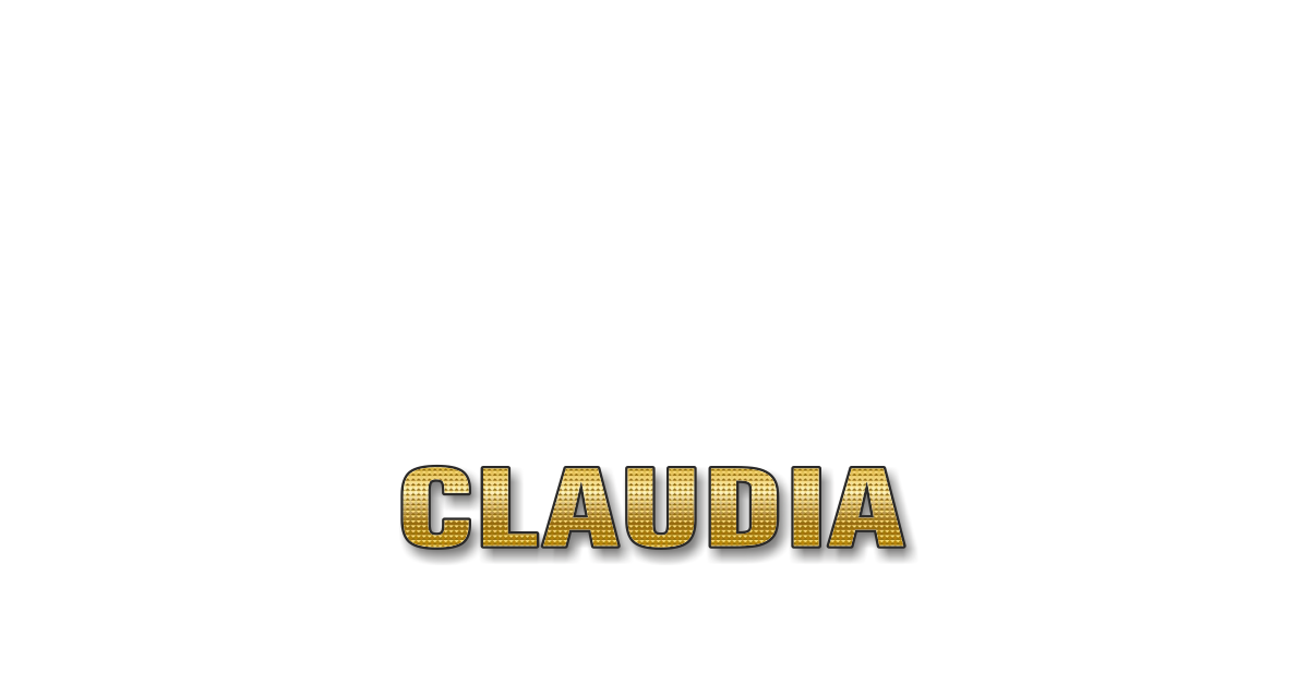 Happy Birthday Claudia Personalized Card for celebrating