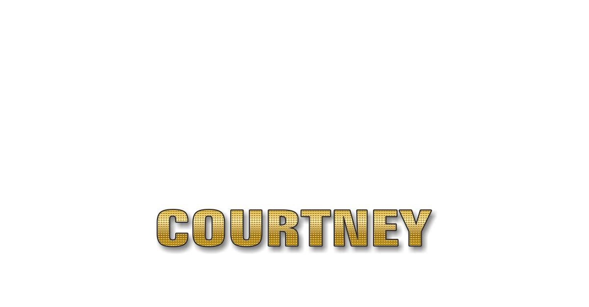 Happy Birthday Courtney Personalized Card for celebrating