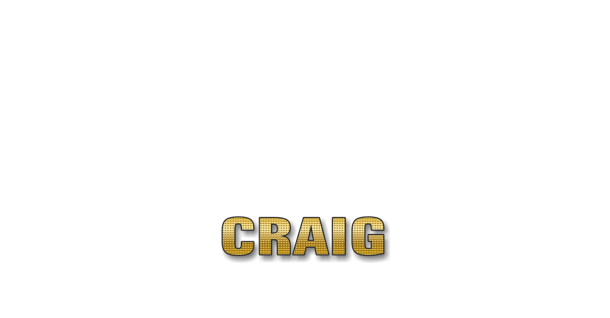 Happy Birthday Craig Personalized Card for celebrating